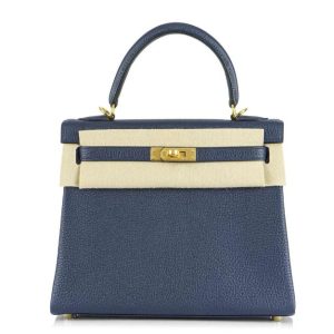 Hermès Kelly  25 Navy 7U Togo 2024 W