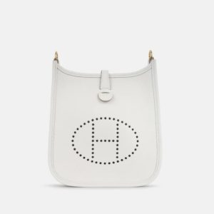 Hermès Evelyne  Mini Gris Pale M4 Clemence 2024 W