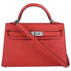 Hermès Kelly Sellier 20 Rouge Tomate S5 Epsom 2017 A