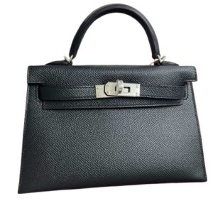 Hermès Kelly Sellier 20 Black 89 Epsom 2024 W