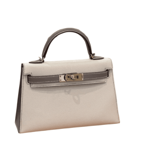 Hermès Kelly Bicolor & HSS & Sellier 20 Craie  10, Gris Asphalt M8 Epsom 2021 Z