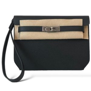 Hermès Kelly Depeche Black 89 Togo 2024 W