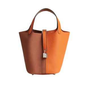 Hermès Picotin  18 Cuivre  6C, Orange H 93 Clemence 2024 W