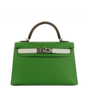Hermès Kelly Tricolor 25 Ecorce  4C, Vert Fizz 0S, Vert Yucca A8 Epsom 2024 W