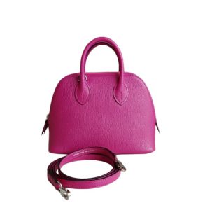 Hermès Bolide  Mini Rose Shocking 5R Chevre Myzore 2021 Z