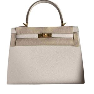 Hermès Kelly Sellier 25 Craie  10 Epsom 2024 W