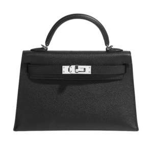 Hermès Kelly Sellier 20 Black 89 Epsom 2023 B
