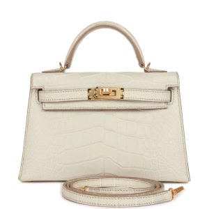 Hermès Kelly  20 Beton 8L Alligator Matt 2023 B