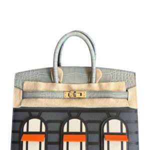 Hermès Birkin Faubourg 20 Black 89, Craie  10, Gris Ciment 0V, Gris Misty H0, Orange H 93 Alligator Matt, Epsom, Madame, Swift, Sombrero 2024 W