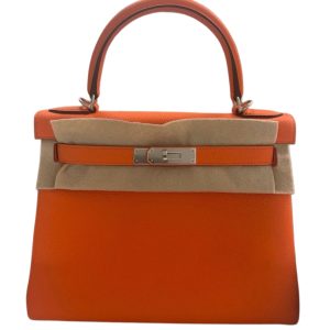 Hermès Kelly  28 Orange Minium 0X Togo 2023 B