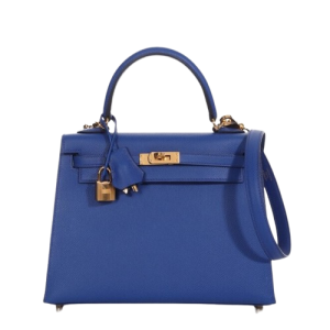 Hermès Kelly Sellier 25 Blue Royale 08 Epsom 2022 U