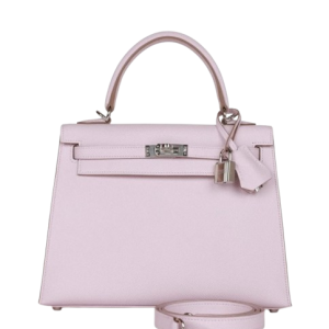 Hermès Kelly Sellier 25 Mauve Pale 09 Epsom 2024 W