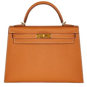 Hermès Kelly Sellier 35 Gold 37 Epsom 1993 W