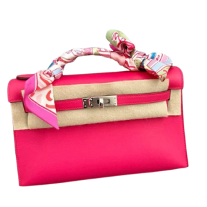 Hermès Kelly Pochette Rose Extreme I6 Swift 2024 W