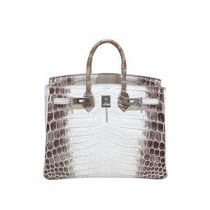 Hermès Birkin Himalaya 25 White 01 Niloticus Crocodile Matt 2019 C