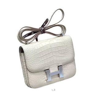 Hermès Constance  Beton 8L Alligator Matt 2022 U