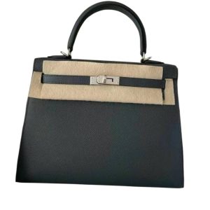 Hermès Kelly Sellier 25 Gris Misty H0 Epsom 2024 W
