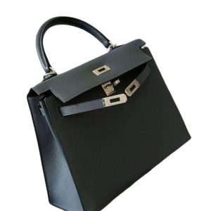 Hermès Kelly Sellier 25 Gris Misty H0 Epsom 2024 W