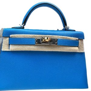 Hermès Kelly Sellier 20 Blue Hydra  T71 Epsom 2024 W