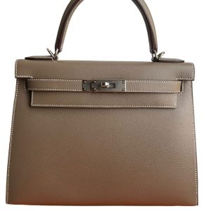 Hermès Kelly Sellier 28 Etoupe  18 Epsom 2023 B