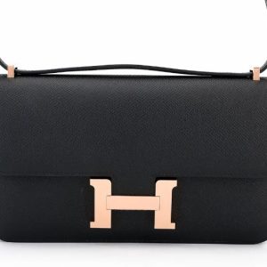 Hermès Constance Elan Black 89 Epsom 2024 W
