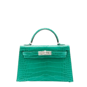 Hermès Kelly Sellier 20 Vert Jade O6 Alligator Shiny 2024 W