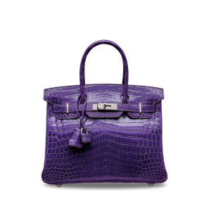 Hermès Birkin  30 Ultraviolet 5L Niloticus Crocodile Shiny 2013 Q