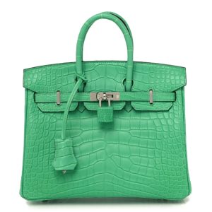 Hermès Birkin  25 Vert Comics 0Z Alligator Matt 2024 W