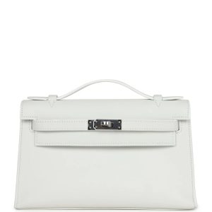 Hermès Kelly Pochette White 01 Swift 2024 W