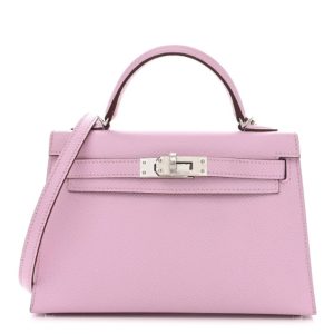 Hermès Kelly Sellier 20 Mauve Sylvestre X9 Epsom 2019 D