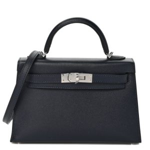 Hermès Kelly Sellier 20 Blue Nuit 2Z Madame 2024 W