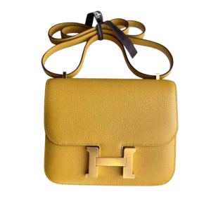 Hermès Constance  18 Jaune Ambre 9D Epsom 2021 Z