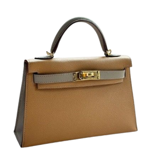 Hermès Kelly Bicolor & HSS & Sellier 20 Biscuit 01P, Gris Asphalt M8 Epsom 2023 B