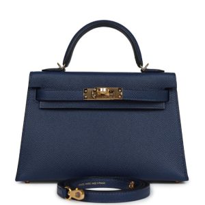 Hermès Kelly Sellier 20 Navy 7U Epsom 2024 B
