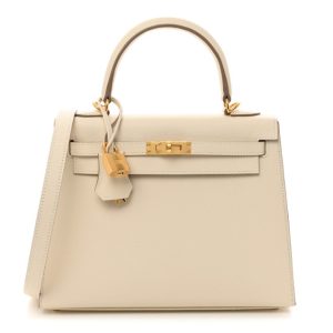 Hermès Kelly Sellier 25 Craie  10 Epsom 2024 W
