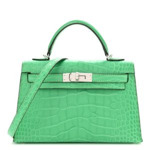 Hermès Kelly Sellier 20 Vert Comics 0Z Alligator Matt 2023 U