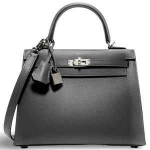 Hermès Kelly Sellier 25 Gris Misty H0 Epsom 2024 W