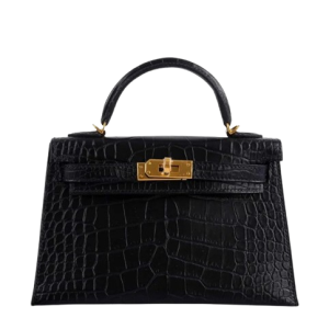 Hermès Kelly Sellier 20 Black 89 Alligator Matt 2023 B