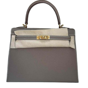 Hermès Kelly Sellier 25 Etoupe  18 Epsom 2024 W
