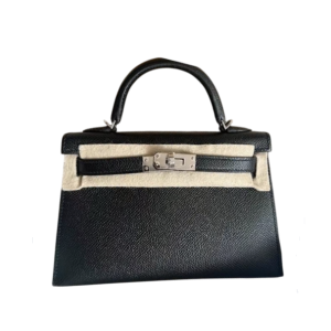 Hermès Kelly Sellier 20 Black 89 Epsom 2023 B/W