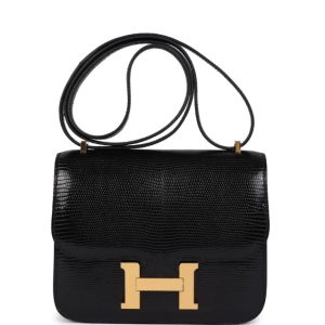 Hermès Constance  18 Black 89 Lizard 2022 U
