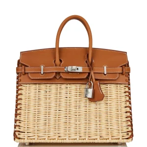 Hermès Birkin Picnic 25 Gold 37 Barenia, Osier 2024 B