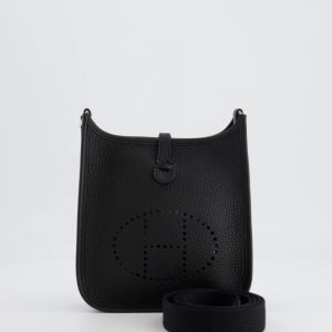 Hermès Evelyne  Mini Black 89 Clemence 2024 W