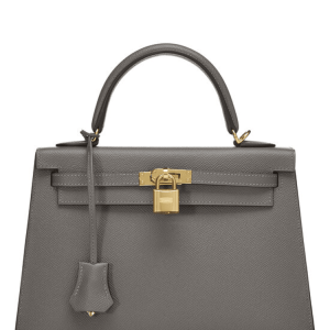Hermès Kelly Sellier 25 Gris Meyer 0L Epsom 2024 W