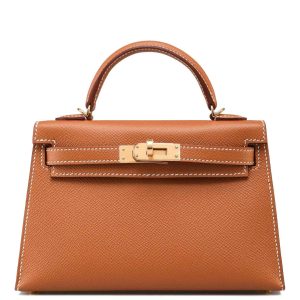 Hermès Kelly Sellier 20 Gold 37 Epsom 2023 B