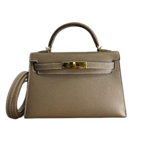 Hermès Kelly Sellier 20 Etoupe  18 Epsom 2018 C