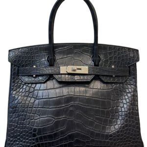 Hermès Birkin  30 Black 89 Alligator Matt 2022 U