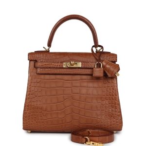 Hermès Kelly  25 Gold 37 Alligator Matt 2023 B