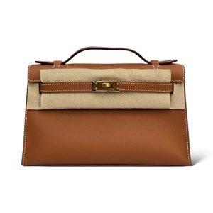 Hermès Kelly Pochette Gold 37 Swift 2024 W