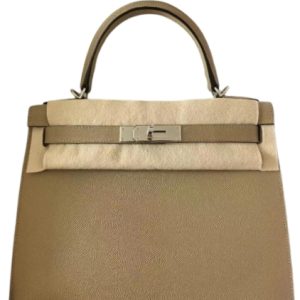 Hermès Kelly Sellier 28 Poussiere 1C Epsom 2024 W